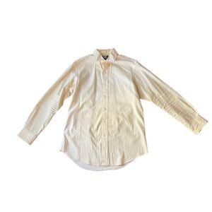 Polo Ralph Lauren Yellow Button Down Shirt - Estate Custom Fit - 15 1/2, 32/33